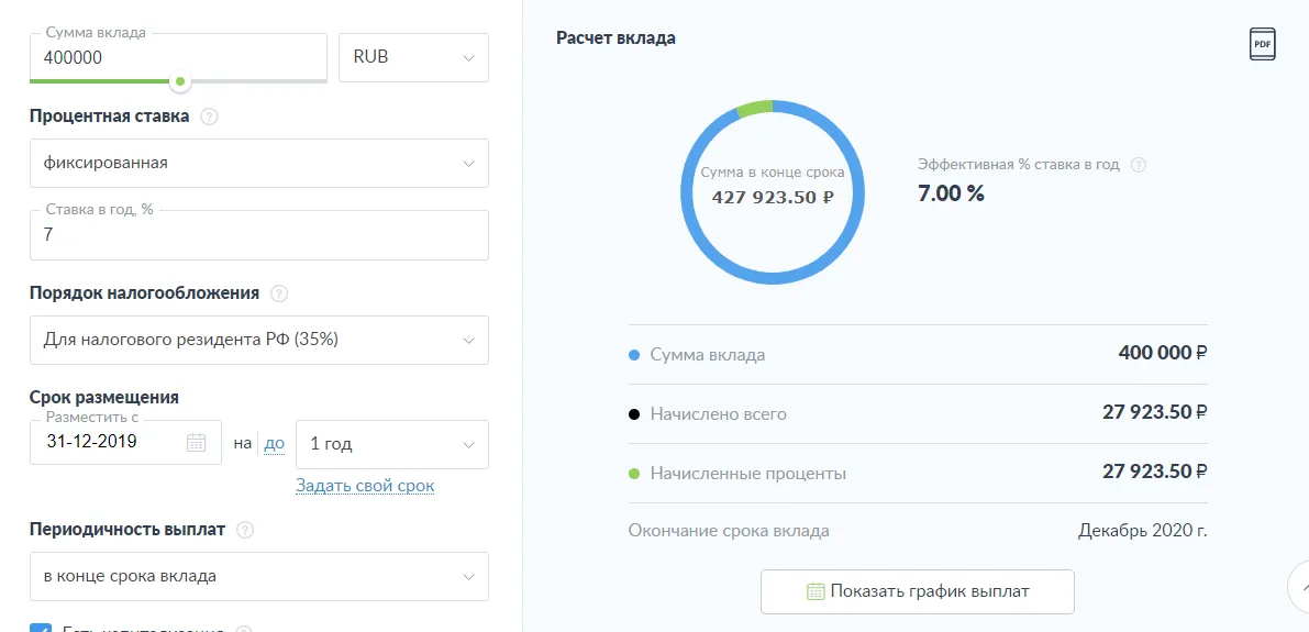 Калькулятор вкладов Как рассчитать доходность вкладов