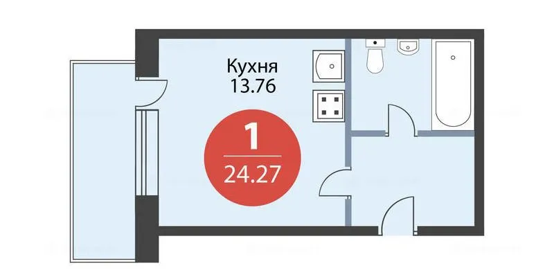 Купить однокомнатную квартиру в ЖК «Медовая долина»