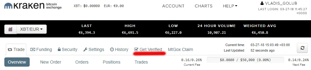 верификация аккаунта криптовалюты