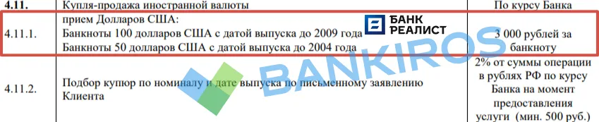 Комиссии и скидки для «старых» долларов: банки избавляются от валюты?