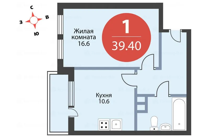 Купить однокомнатную квартиру в ЖК «Ирландский квартал»