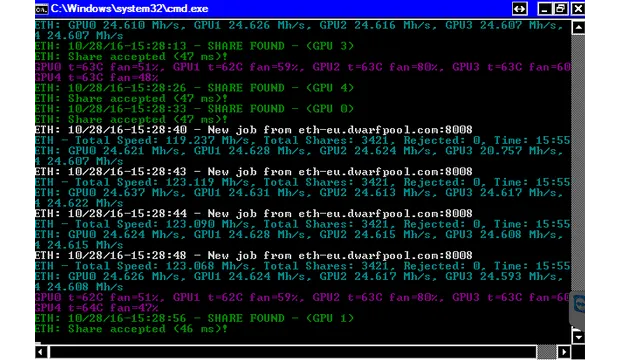 Активация видеокарт для майнинга