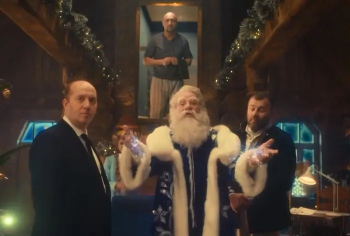 Сергей Бурунов, Гоша Куценко и Михаил Пореченков в рекламе ВТБ, кадр из видео