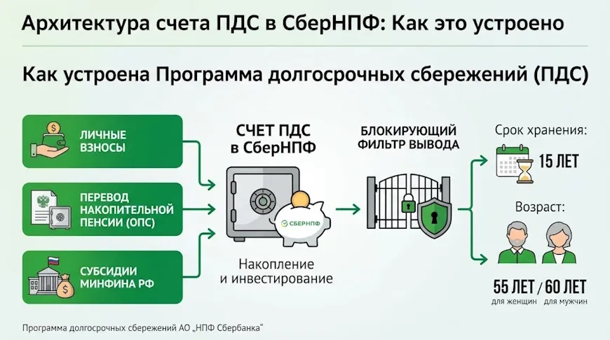 Архитектура счета ПДС в СберНПФ: Как это устроено