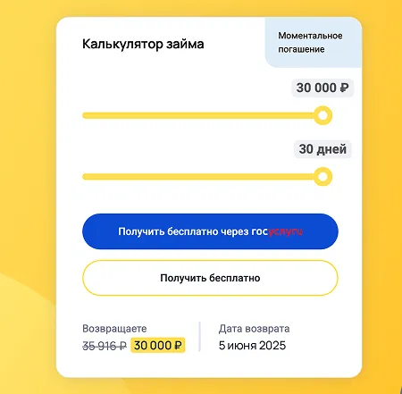 Оформление микрокредита в Webbankir