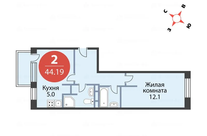 Купить двухкомнатную квартиру в ЖК «Медовая долина»