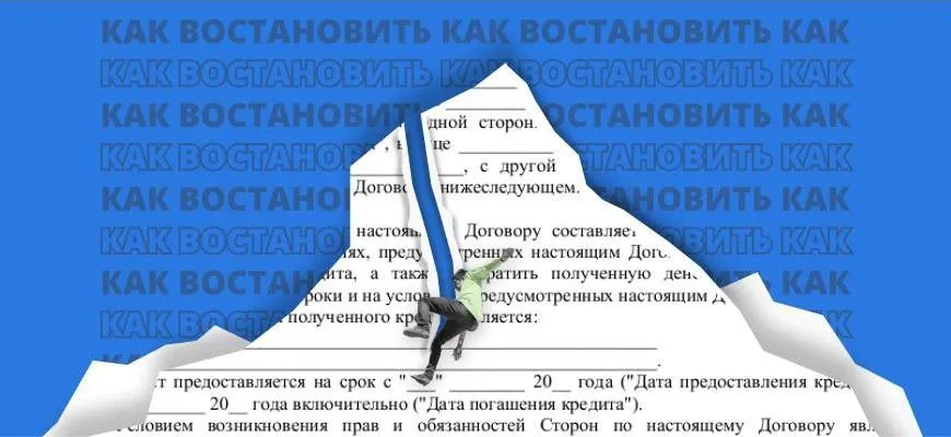 Что делать, если утерян кредитный договор?